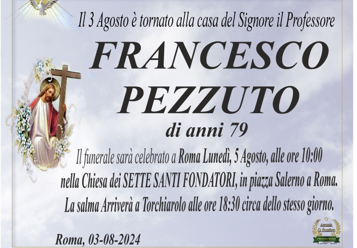 Annuncio Pezzuto Francesco